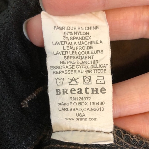 PRANA Women Brown Cropped Pants Size L - Picture 12 of 13